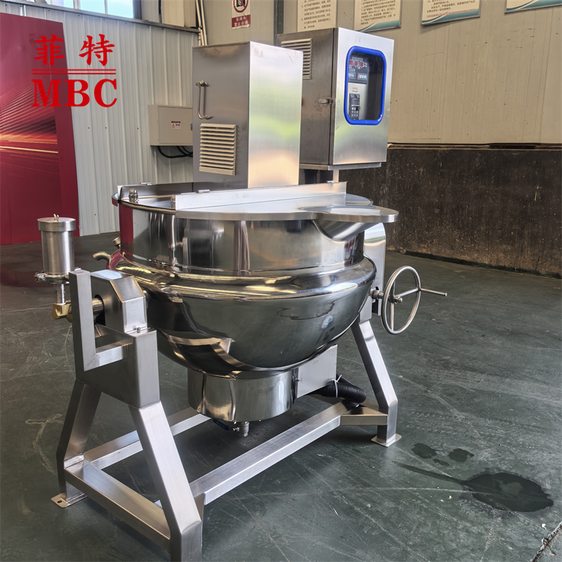 MBC Factory Direct-Sale Price Stainless steel tiltable steam cooker with Agitator