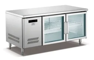 Commercial Refrigerated Prep Table Front View