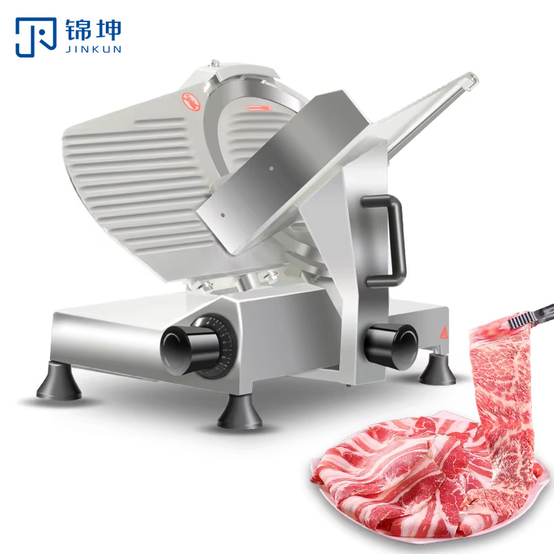 Home Desktop Small Frozen Beef Mutton Slicer Electric Semi-Automatic Mini Meat Slicer
