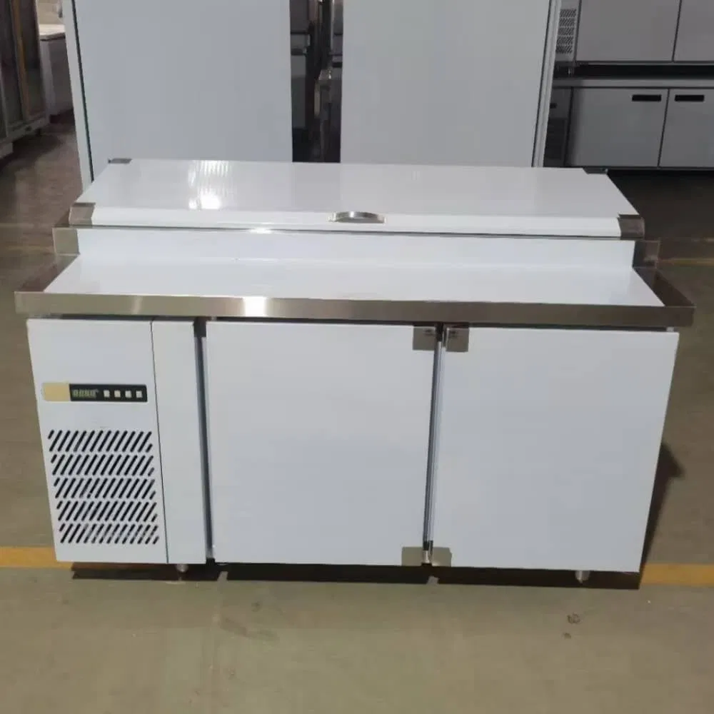 Pizza Counter Bench Chiller Refrigerated Pizza Prep Table