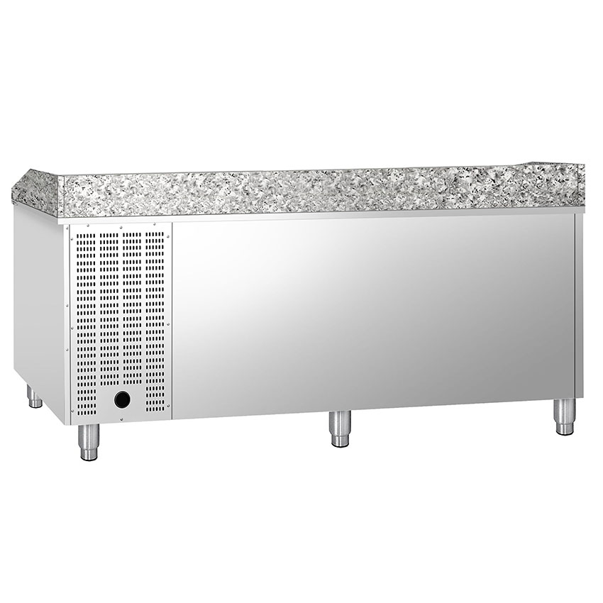 Countertop Salad Bar Pizza Refrigerated Display Prep Table POS208ND