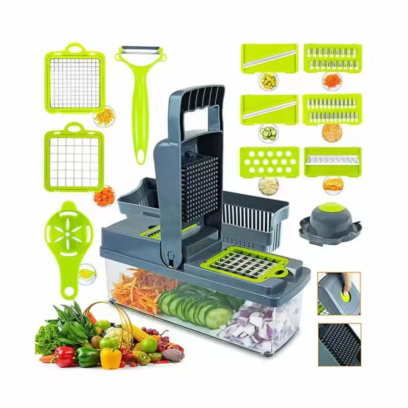 Top Seller Kitchen Accessories Slicer Home Multifunctional Vegetable Cutter 15 in 1 Food Cutter Veggie Onion Chopper