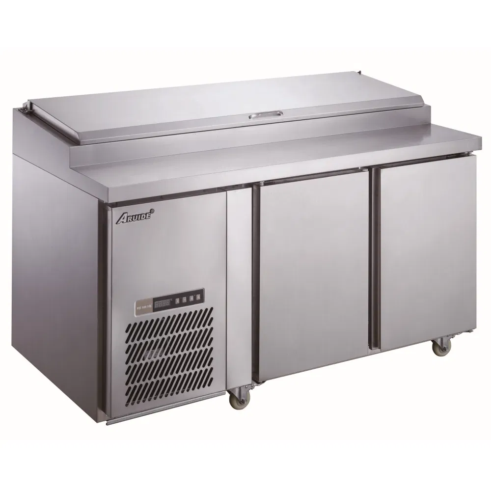 Pizza Counter Bench Chiller Refrigerated Pizza Prep Table