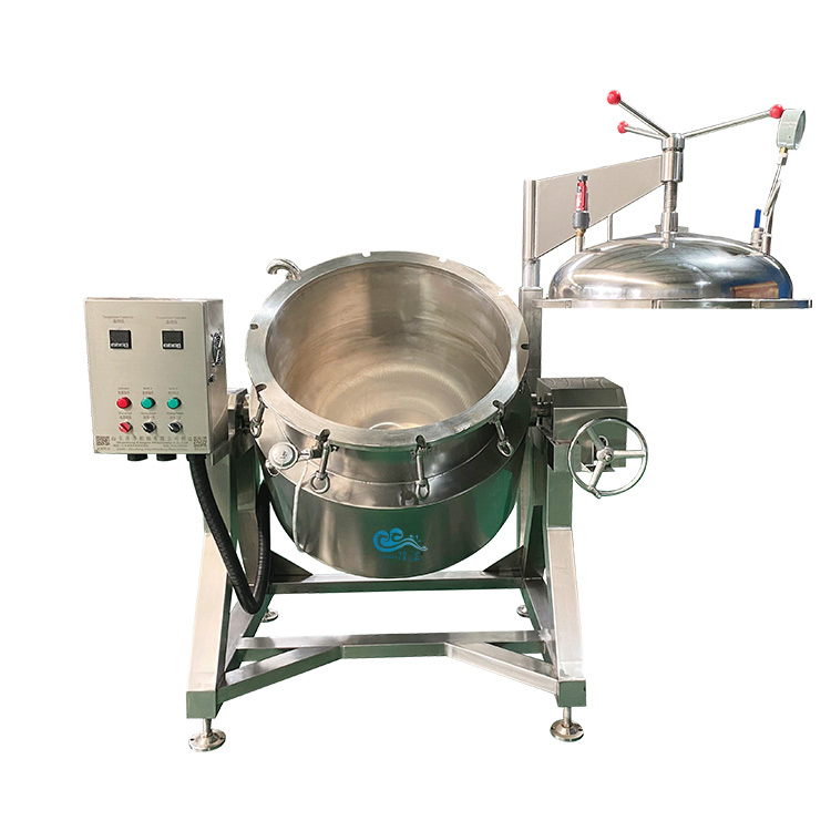 Stainless Steel Steam Commercial Bone Soup Meat High Pressure Cooker with Basket