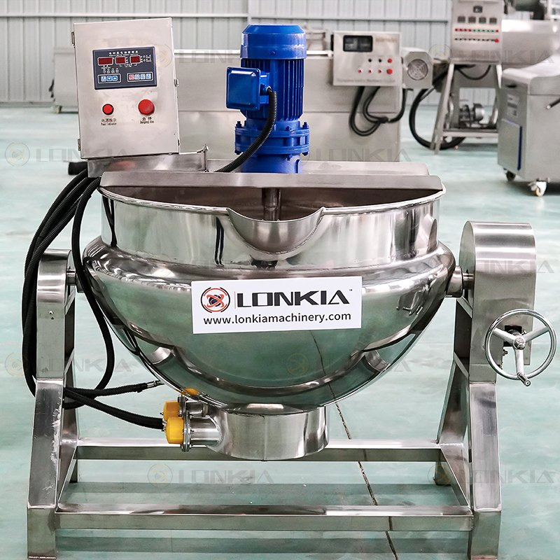 Steam-Powered Jacketed Cooker for Paste and Confectionery Production