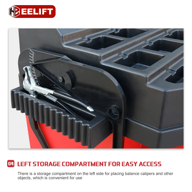 Left storage compartment