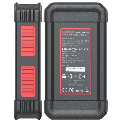 Launch X431 SmartLink C V2.0 Remote Diagnostic Device Work With X-431 PRO3S+ V5.0 /V2.0 /X431 V+ to Diagnostic 24V Truck