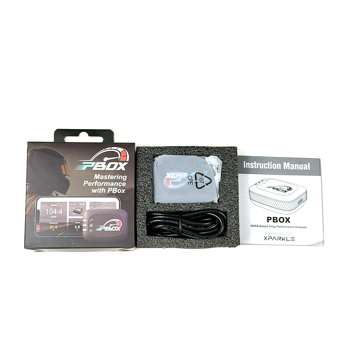 Xparkle PBOX GNSS Speed Performance Analyzer GPS GLONASS Data Logger Vehicle Acceleration Test Meter for Automotive Racing Track