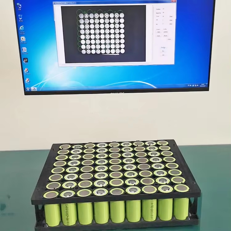 Cylindrical Battery Pack Positive And Negative Testing Visual Inspection Machine CCD Testing Inspection Equipment