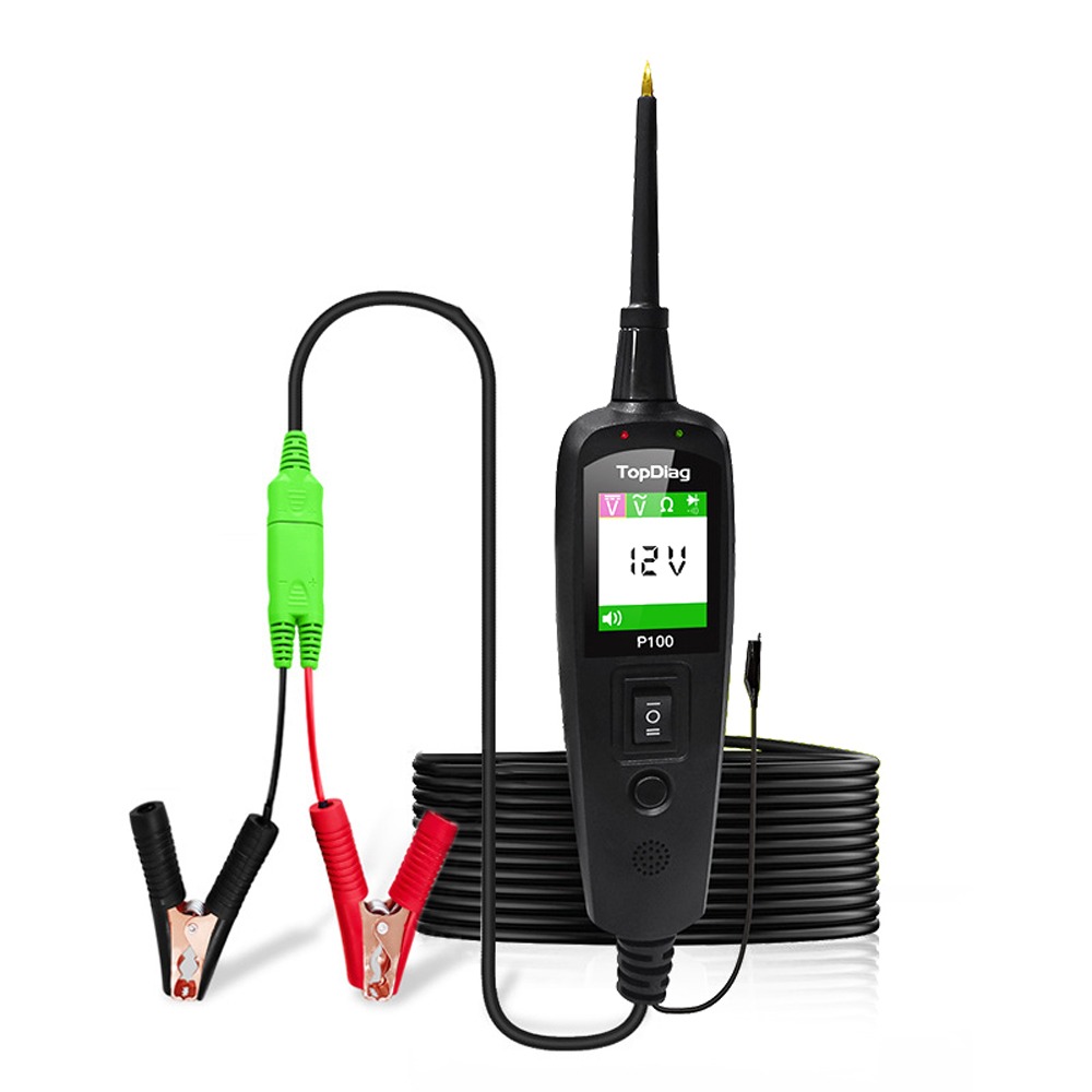 For P100 Digital Automotive Electrical System Circuit Tester with 1 Year Warranty for Cars and Trucks
