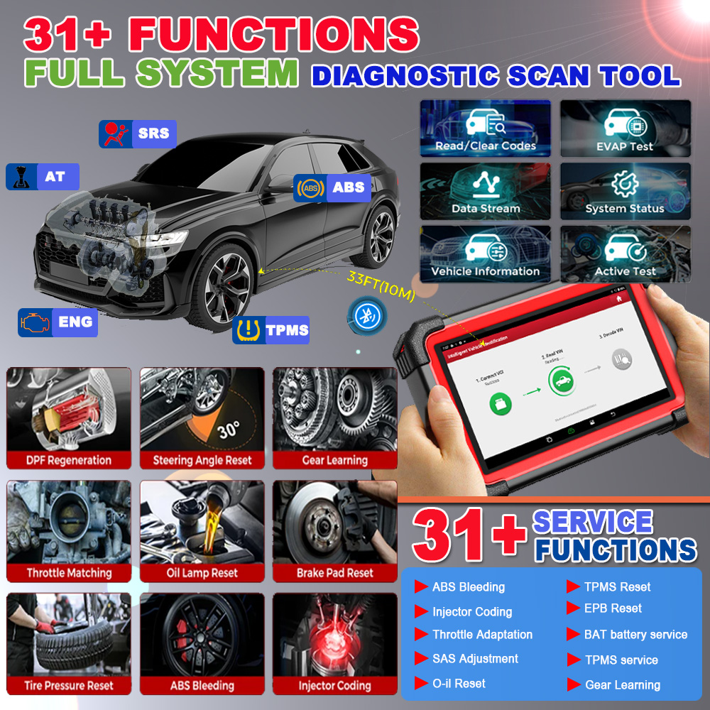 LAUNCH X431 CRP919E BT Car Diagnostic Tool Auto OBD2 Scanner Full System ECU Programming Vehicle Tools