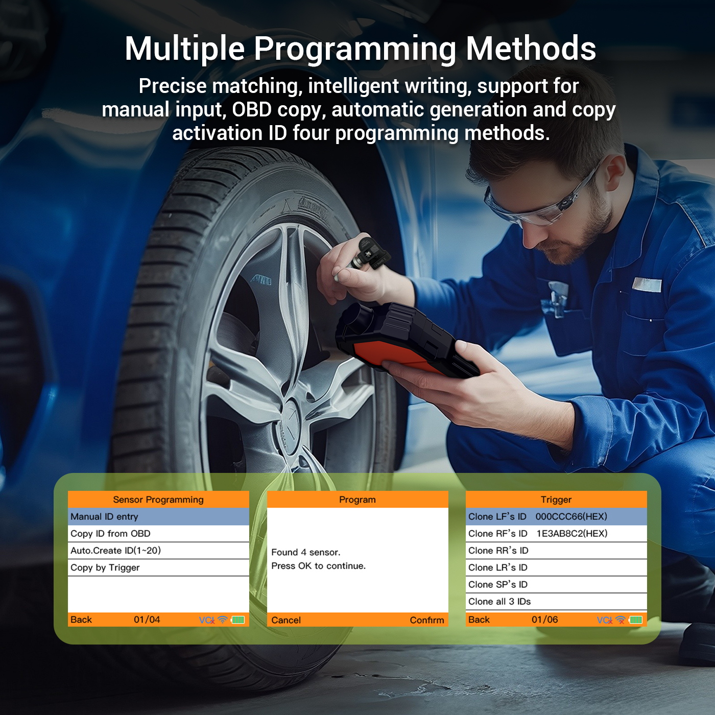 Topdiag PS003 Universal TPMS Programming Tool 315MHz OBD &amp; Tire Pressure Diagnosis Sensor Activation/Programming/Learning