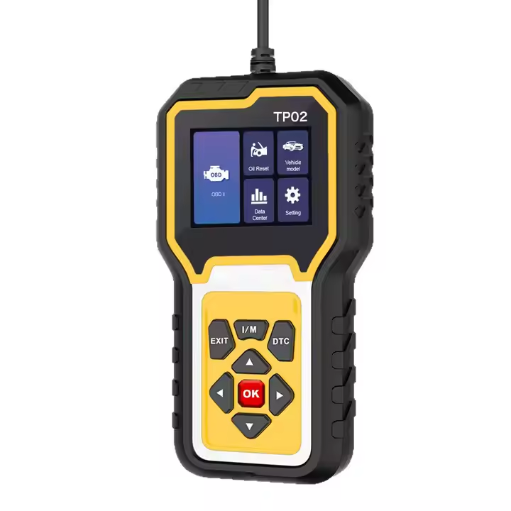 Brand New TP02 English Code Reader Multi-Function Car Fault Detector OBD Car Scanner with Power Cord Auto Scanner Analyzer