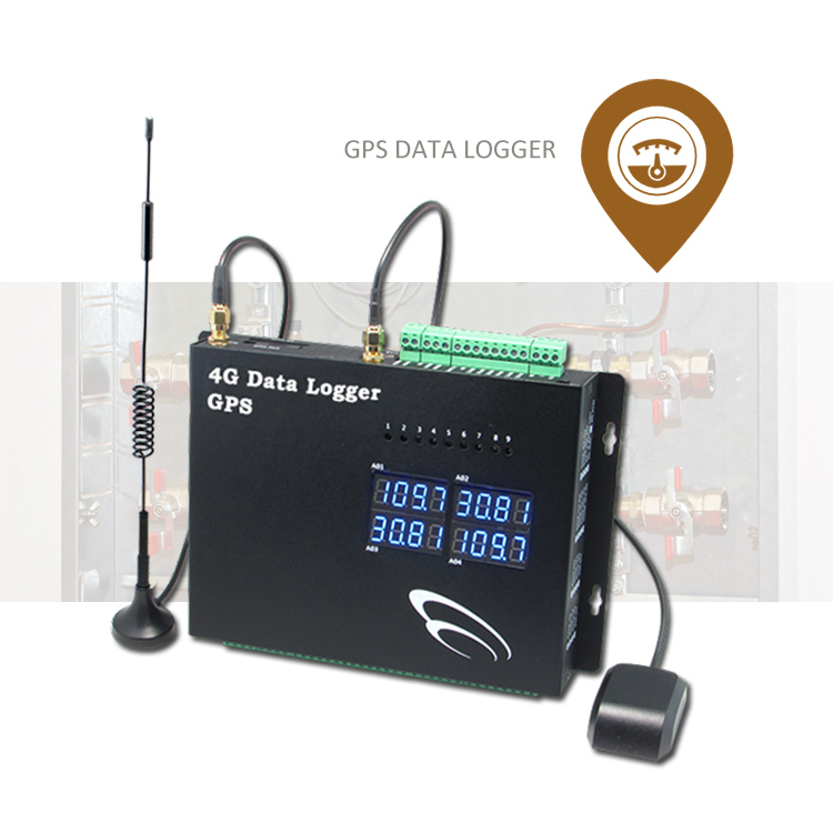 Display temperature humidity data logger Vehicle 4g gps tracker with fuel level sensor