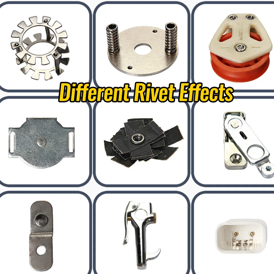 Orbital riveting process samples
