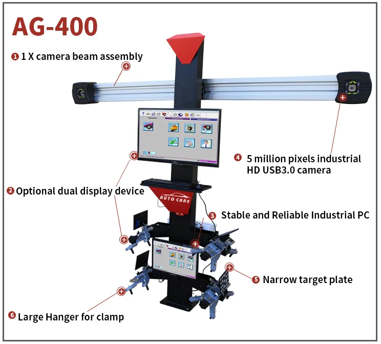 Machine to Align Car for Sale Wheel Alignment Equipment with CE and ISO Certificate AG400