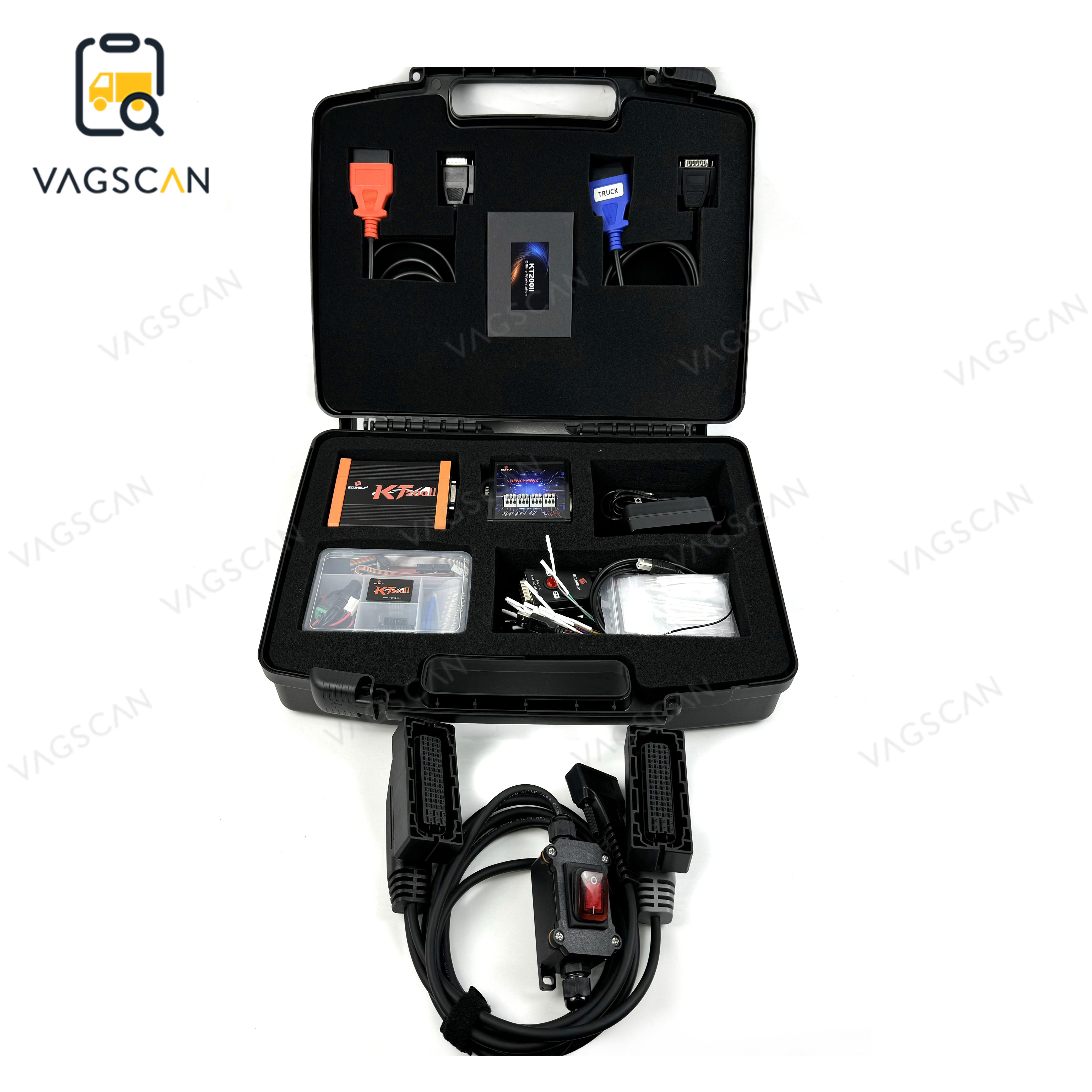 KT200 II Full Version ECU Programmer for Car Truck Motorcycle Tractor Excavator Forklift Read Write Tuning Coding Dongle Offline
