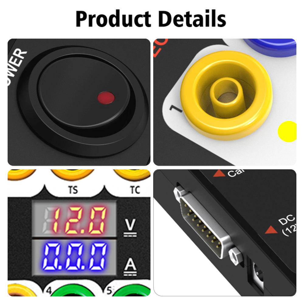 Automotive OBDII Protocol Engine Analyzer Communication Detection Systems Power Probe Godiag GT100 Plus Breakout Testing Plastic
