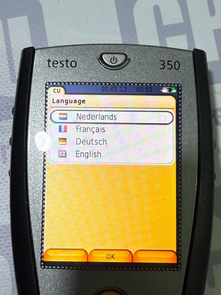 Testo 350 Emission Analyzer Kit - Control Unit, Analyzer Box, Probe Used