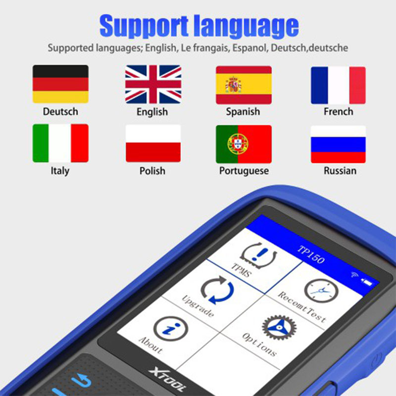 XTOOL TP150 Tire Pressure Monitoring System OBD2 TPMS Diagnostic Scanner Tool TPMS Program with 315&amp;433 MHZ Sensor