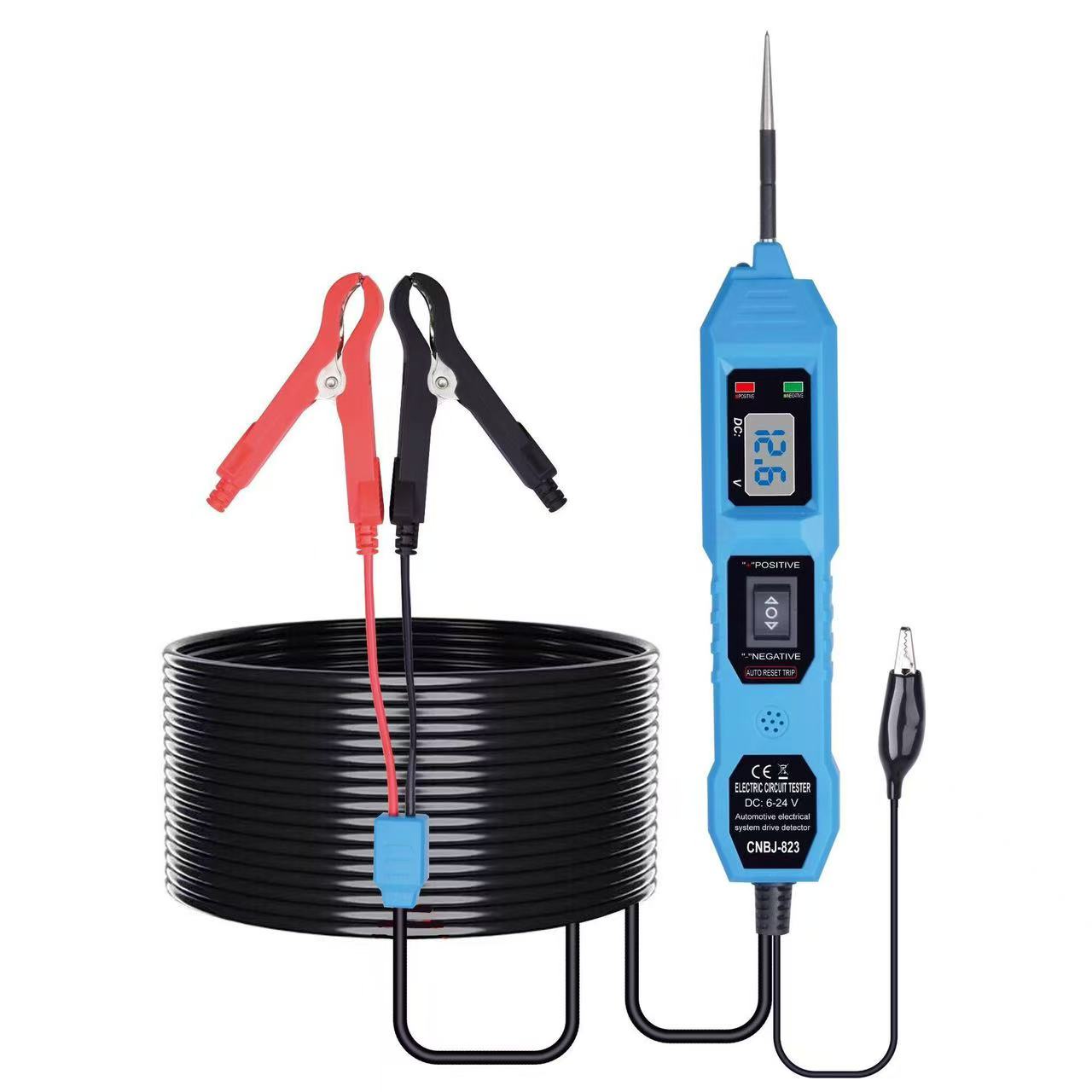 DW EM823 Handheld Portable Automobile Electrical System Tester Driving Test Probe 3-40V Circuit OBD Diagnostic Instrument