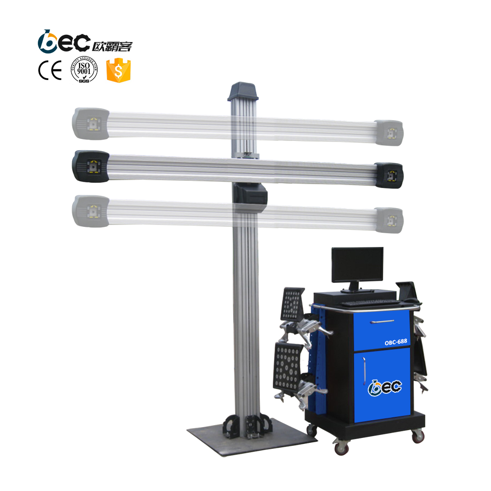 OBC 3D Laser Wheel Alignment System with ADAS Calibration MaxiSys Ultra Tablet for Auto Shop