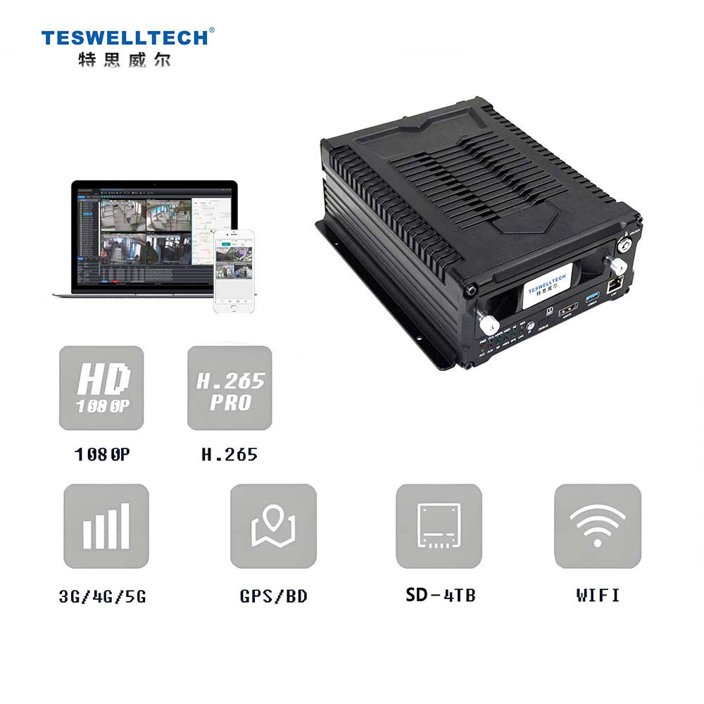 8CH PoE NVR Recorder System with Dual 4TB HDD SSD Remote Viewing System for Fleet Bus Truck Monitoring OEM ODM