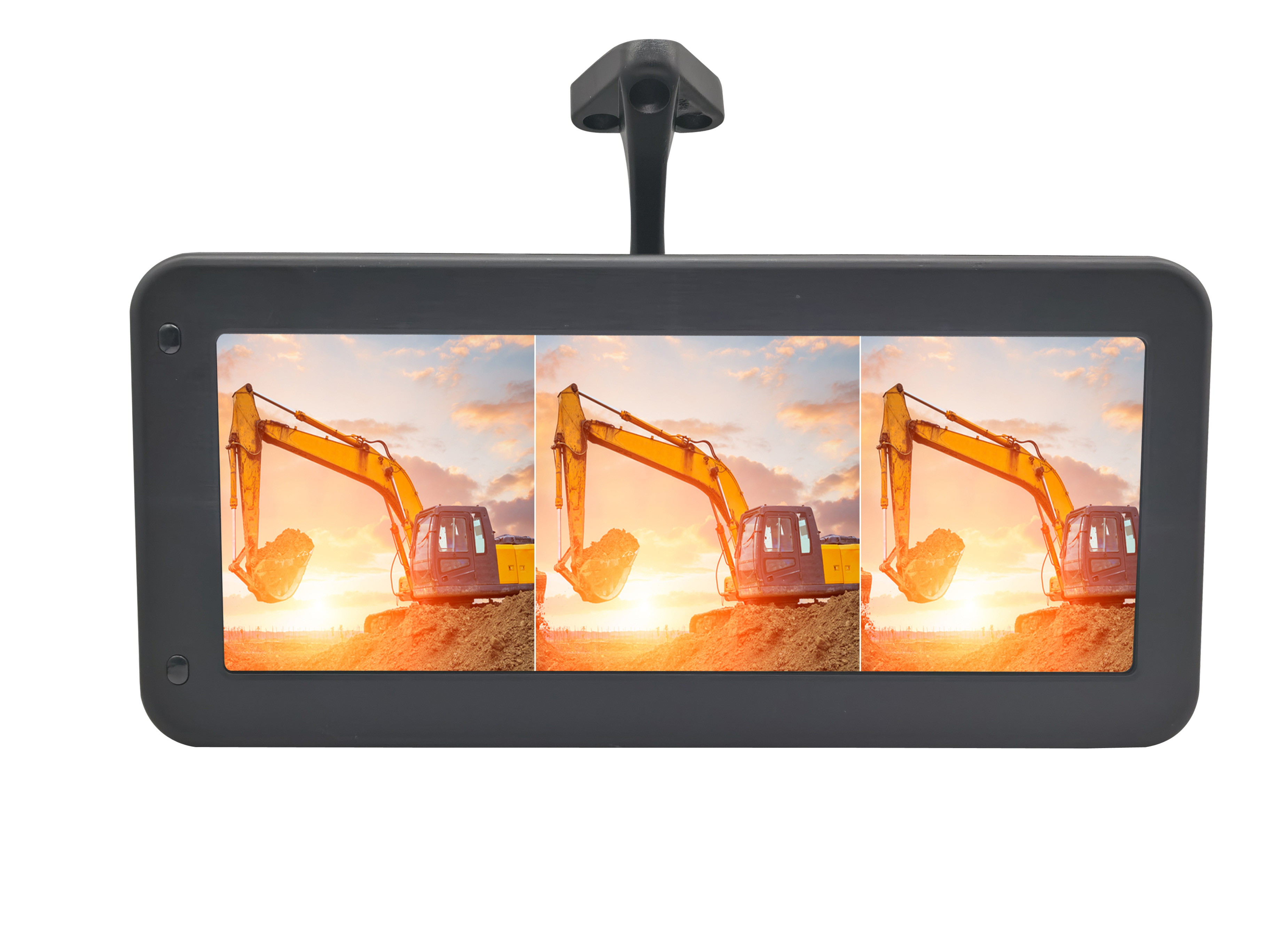 Horizontal &amp; Vertical Screen AI E-Mirror CMS System|12.3" IPS Monitor|4-CH DVR|Blind Spot Detection for Truck Fleet Management