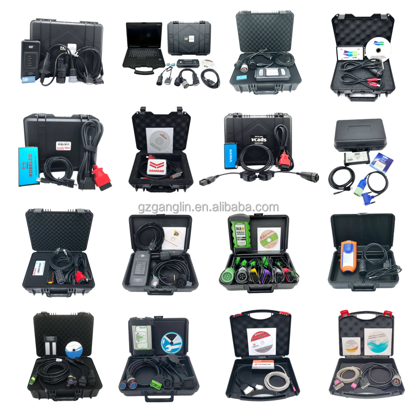 High Quality Professional Diagnostic Tool Kit For Caterpillar Komatsu Volvo Isuzu Cummins Hitachi JCB Doosan Isuzu Mitsubishi