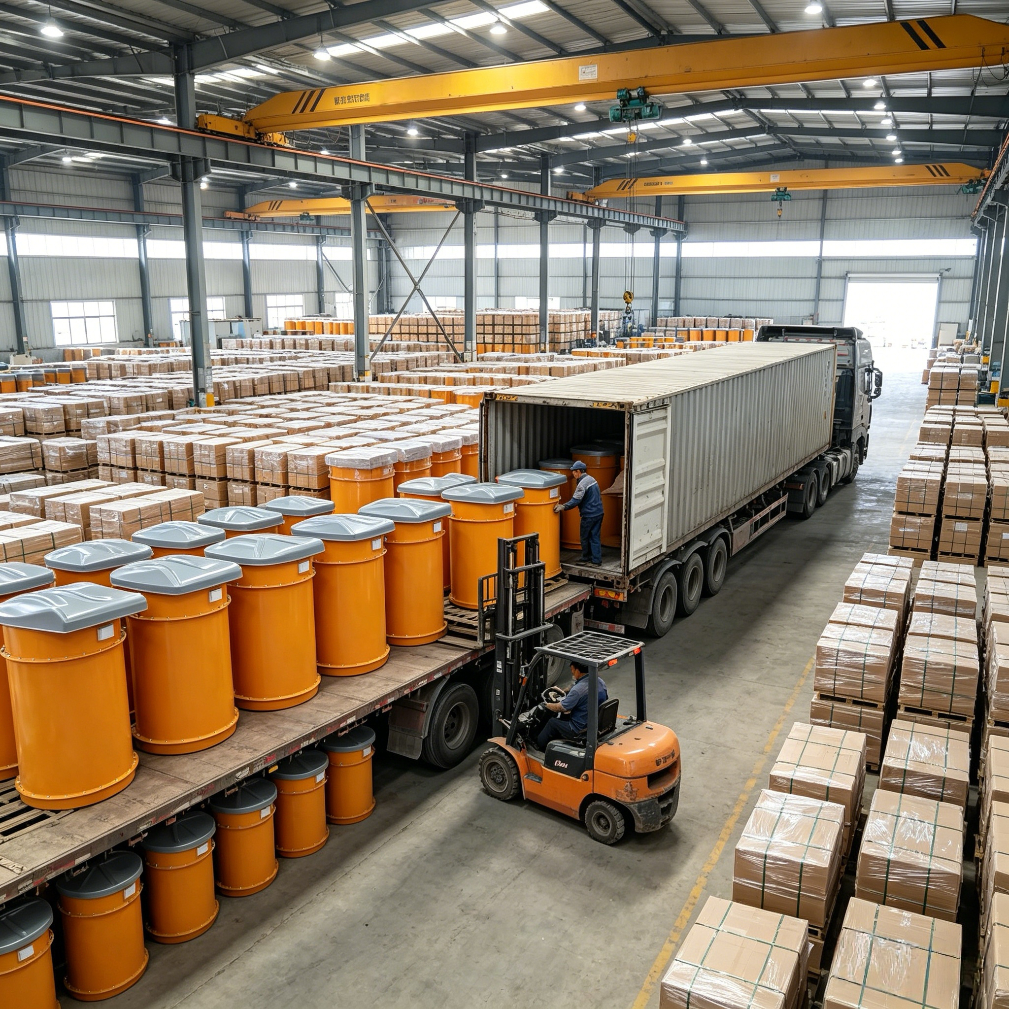 New Hua Hang Industrial Stainless Steel Silo Top Dust Collector Dry Cement Mixing Pipelines Pulse Jet Cleaning System 99.97%