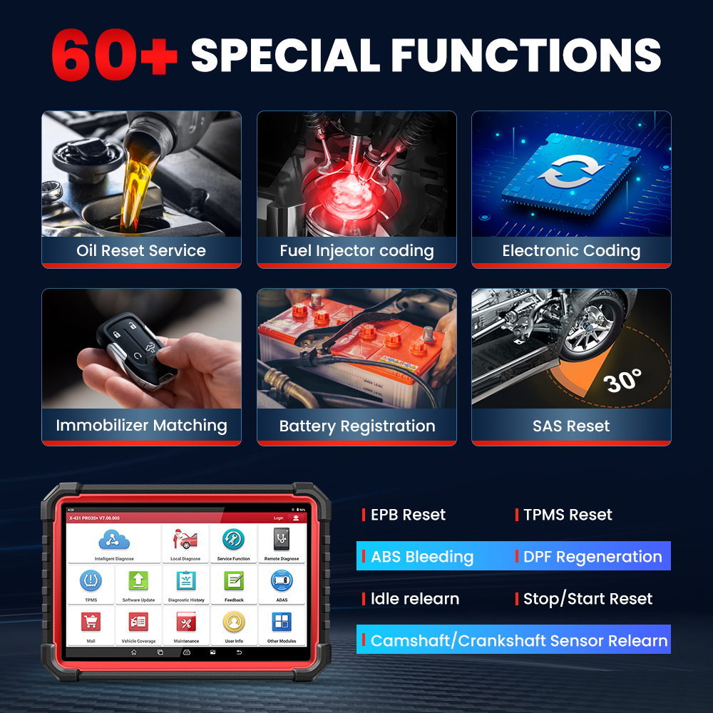 X431 V PLUS 5.0 12-24V 2-Year Warranty Engine Analyzer OBD2 Auto Diagnostic Tool Full-System Diagnosis All Cars Android
