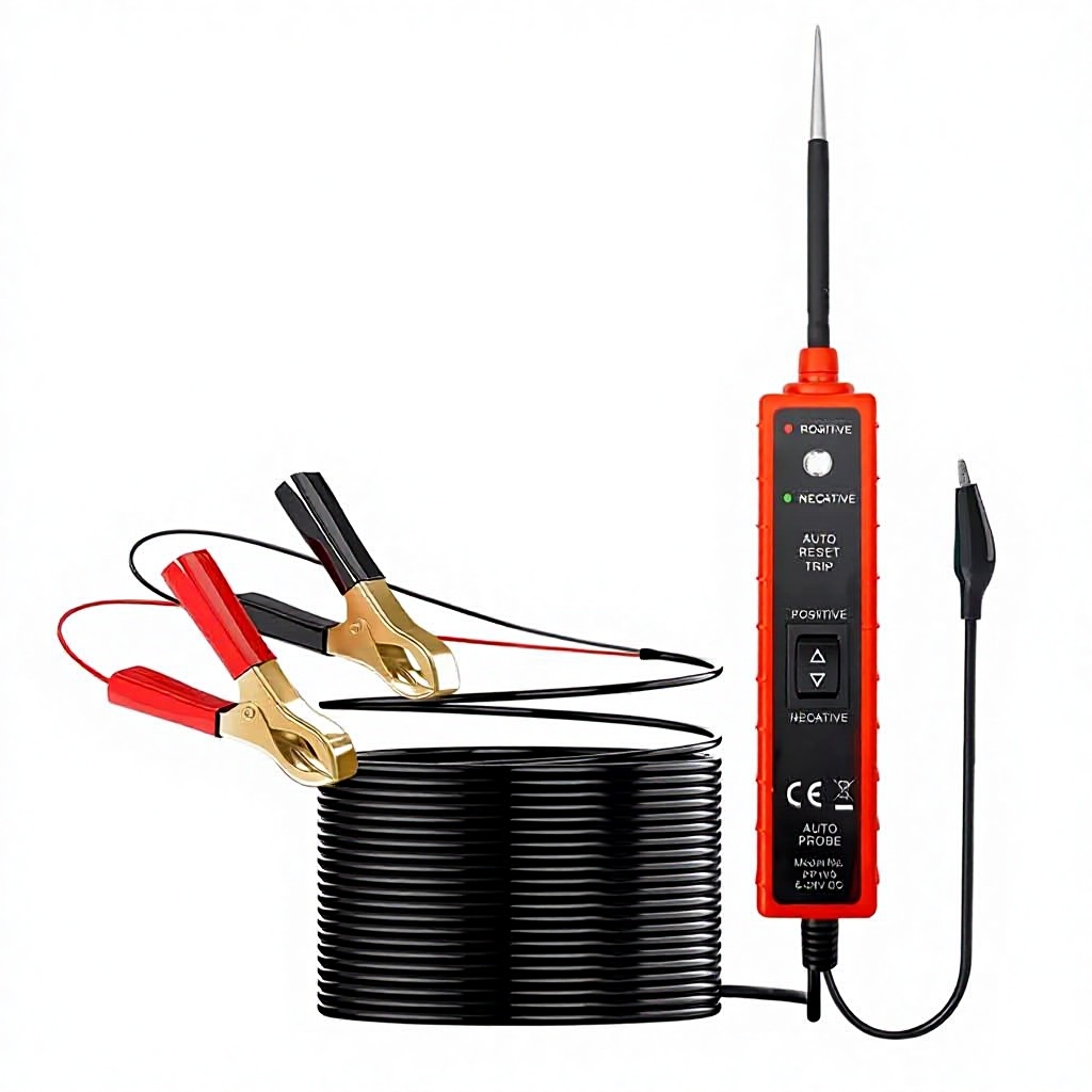 EM285 Automotive Electrical System Circuit Tester 6-24V DC Multi-Function Drive Test Pen OLIVER Car Fitment Red &amp; Black