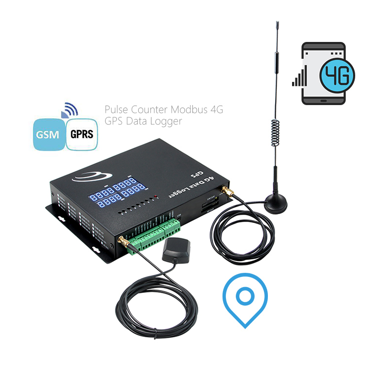 Display temperature humidity data logger Vehicle 4g gps tracker with fuel level sensor