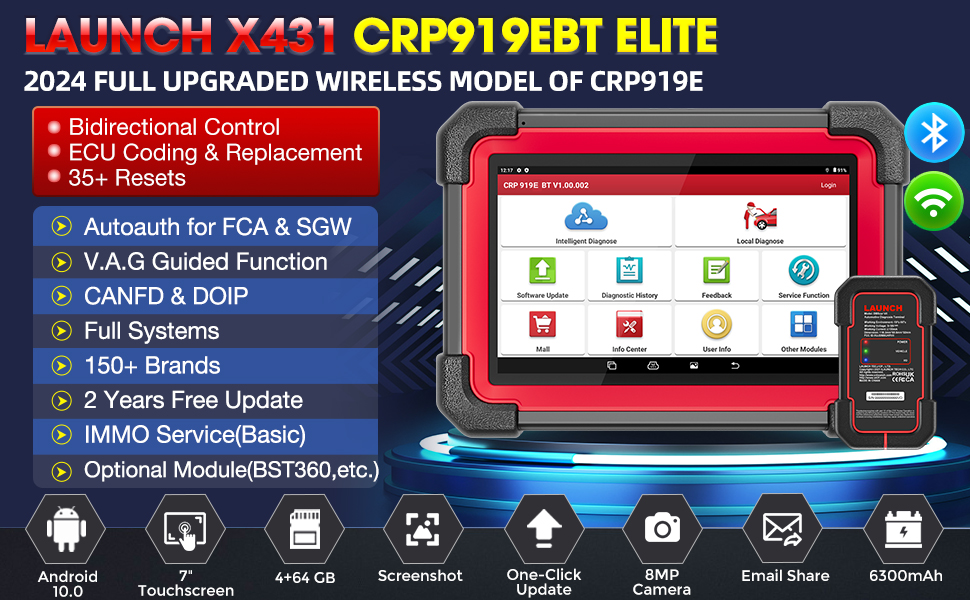 LAUNCH X431 CRP919E BT Product Features