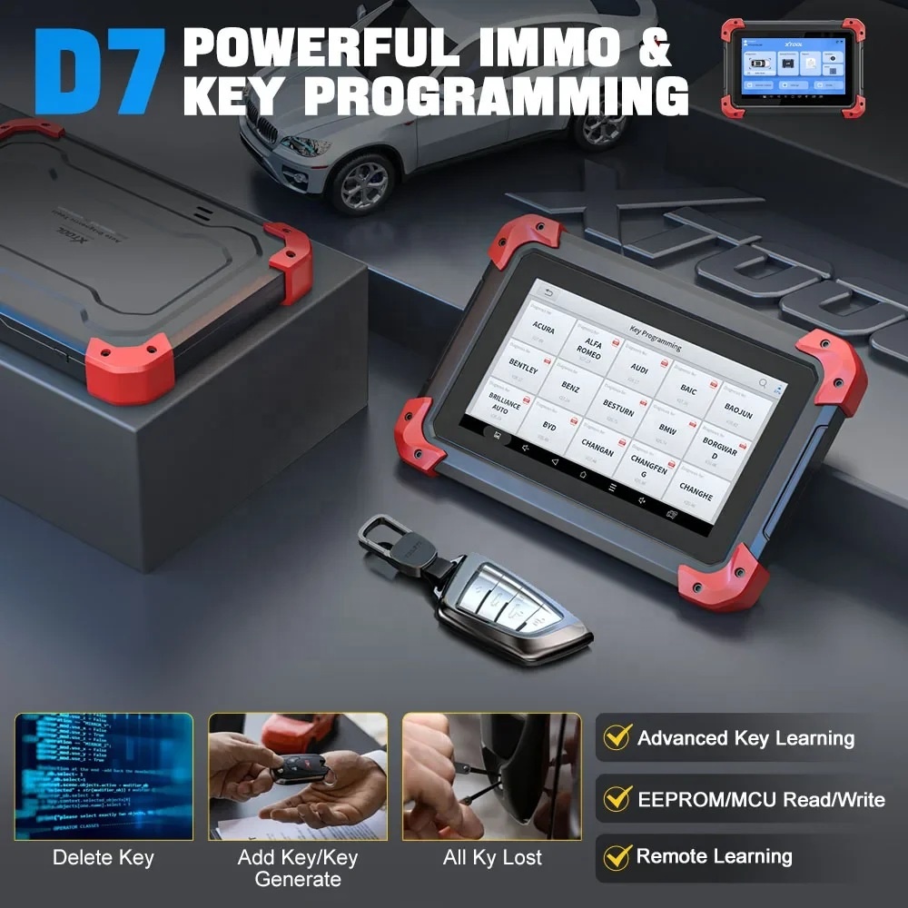D7 XTOOL Auto All System Diagnostic Tools Code Reader Key Programmer XTOOL OBD2 Scanner Diagnostic Tool Scanner 2026 New