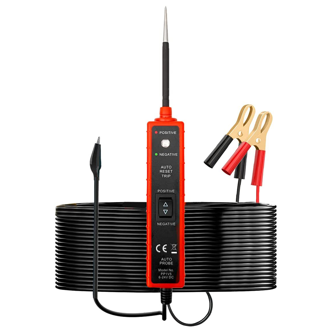 Range DC 6V~DC 24V Automotive Car Auto Voltage Tester Pen Electrical Circuit Breaker Finder with 4.8m/16ft Test Leads