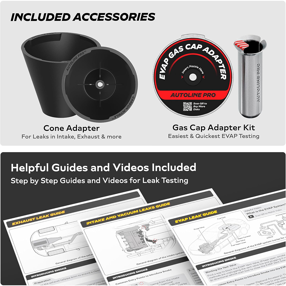 New AutoLine Pro Electric Automotive Smoke Machine | HYPERSMOKE EVAP Smoke Leak Detector For Car Vacuum Testing
