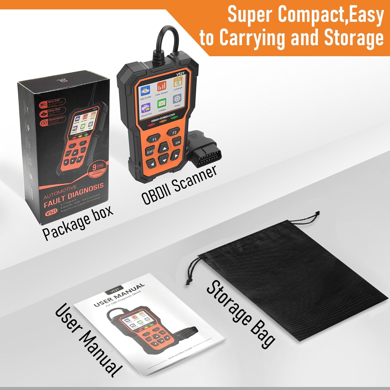 V521 OBD2 Diagnostic Tool Detail 5