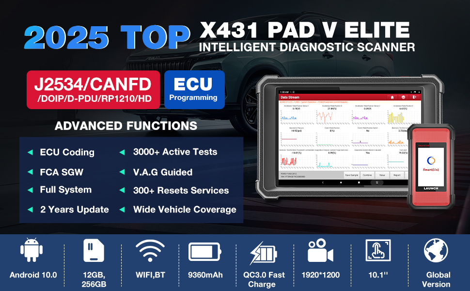 X-431 PAD V ELITE Showcase