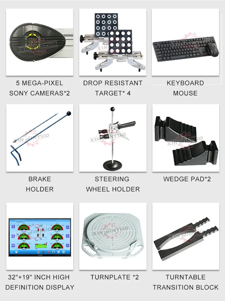 Factory Custom 3D Wheel Alignment Machine and Four Post Car Lift Wheel Aligner Equipment