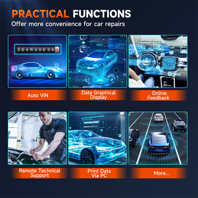 2026 FOXWELL GT60 Full System Scanner Active Test Code Reader Remote Control Diagnostic Tool Profesional OBD2 Scanner