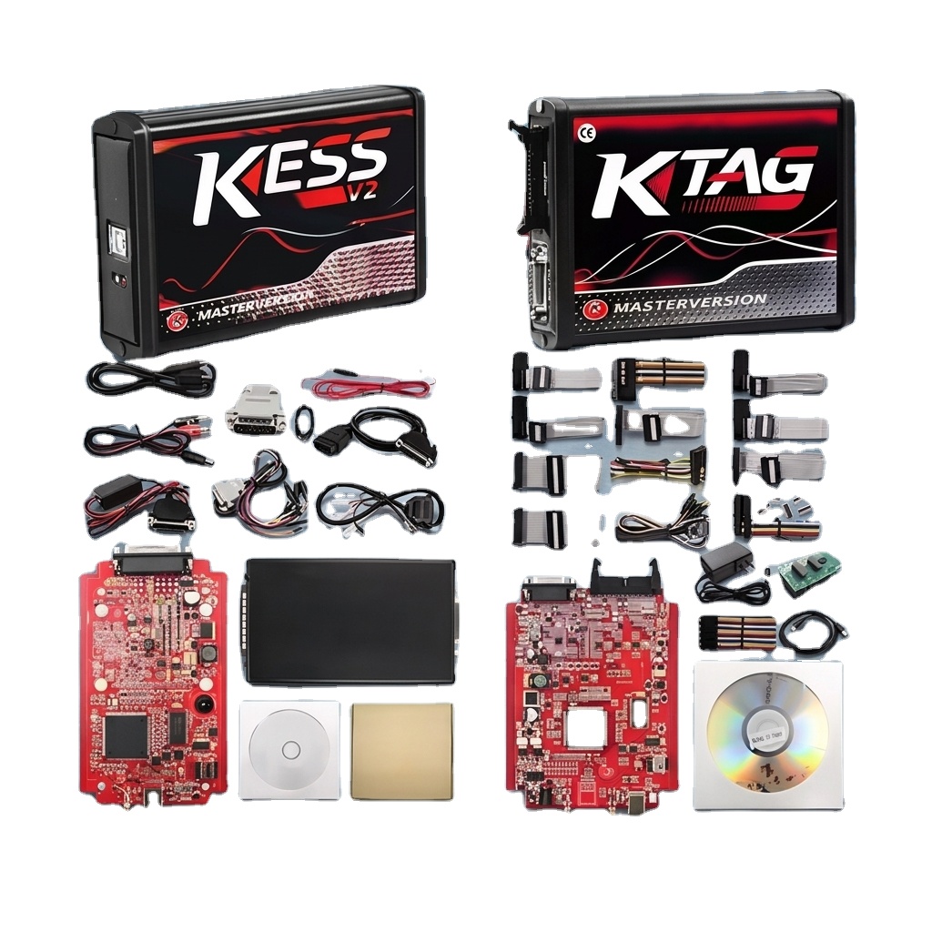 Red Kess V2 V5.017 Online 2.80 and KTAG 7.020 2.25 KTAG ECU Programming Tools OBD2 Tuning Kess Ktag Carton ECU Programmer
