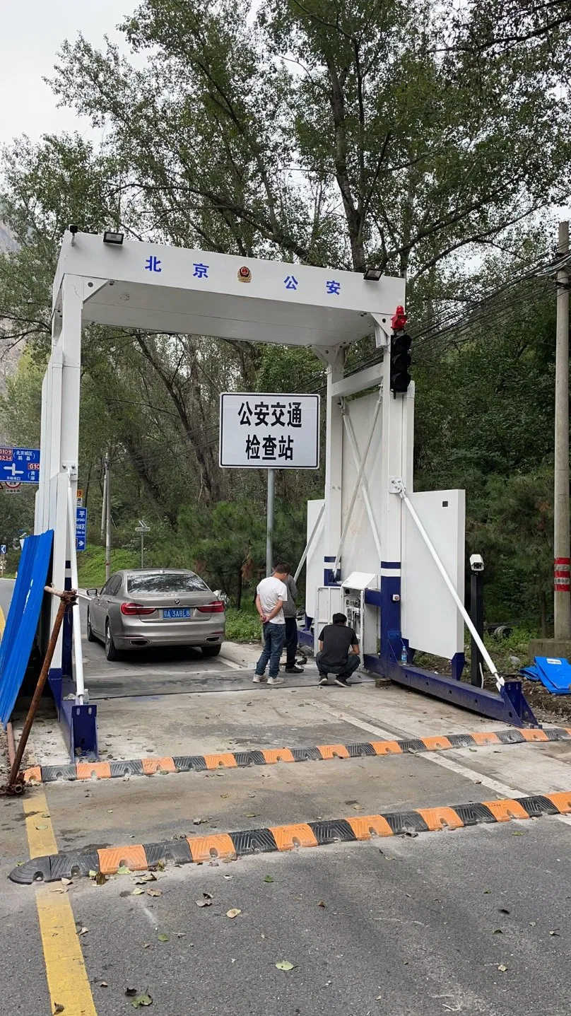 350 mm Thick Steel Plate Penetration Rail Mobile Vehicle Security Inspection System