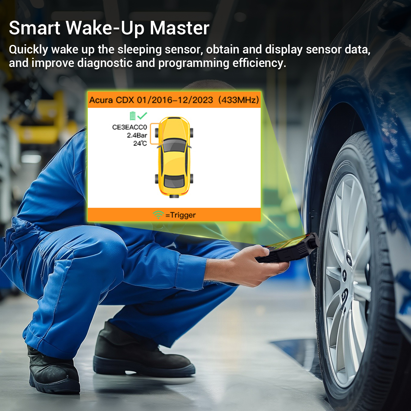 Topdiag PS003 Universal TPMS Programming Tool 315MHz OBD &amp; Tire Pressure Diagnosis Sensor Activation/Programming/Learning