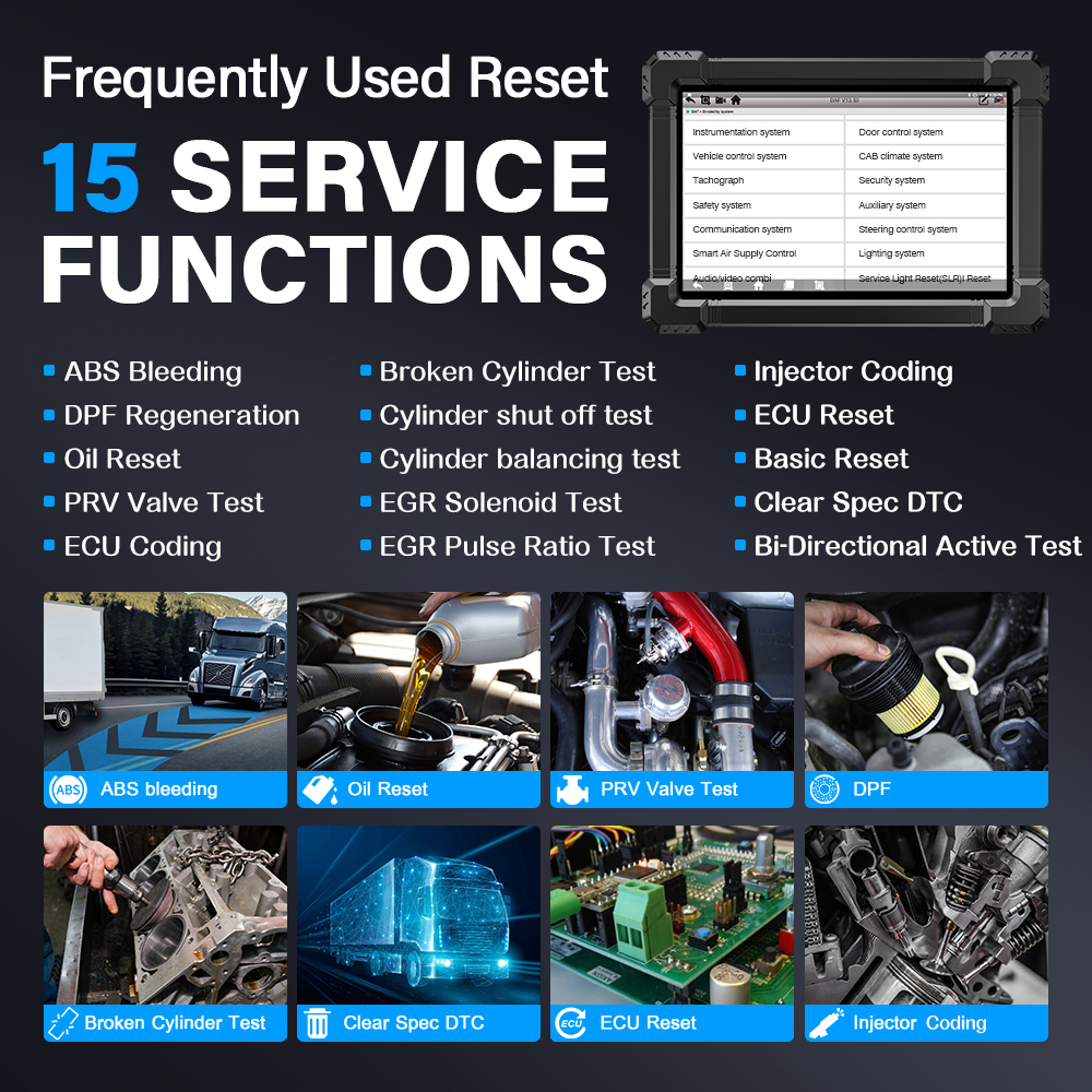 ANCEL X7 HD 15 Special Functions