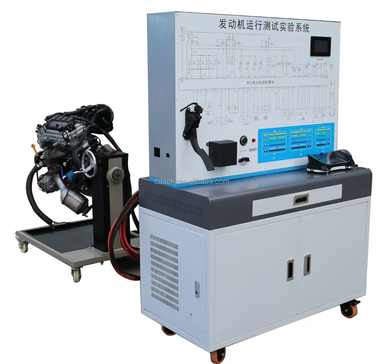 Professional Car Engine Control System Training Aid with Integrated Fault Assessment and Signal Measurement Panel