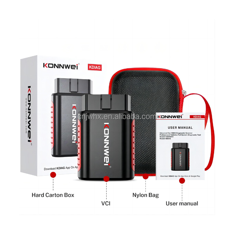 Easy Diag Automotive Multi-system Bluetooth Scan Tool KONNWEI KDIAG Car Scanner with APP