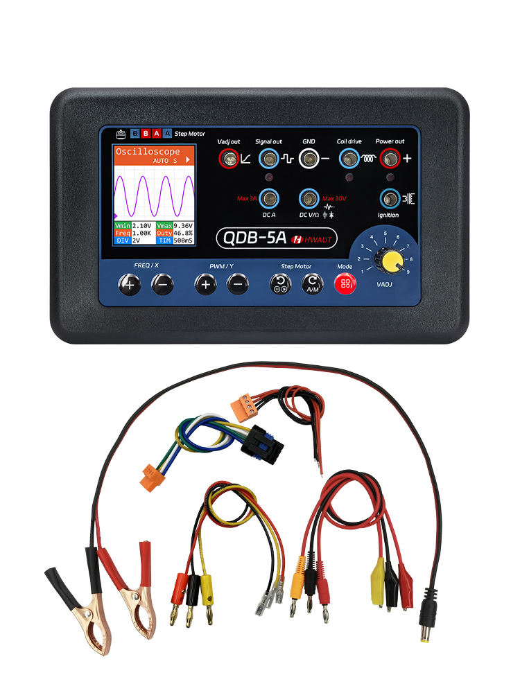 QDB-5A Automotive Ignition Coil Tester Car Oscilloscope Diodes Electrical Current Analyzer Auto Fault Detector Sensor Simulator