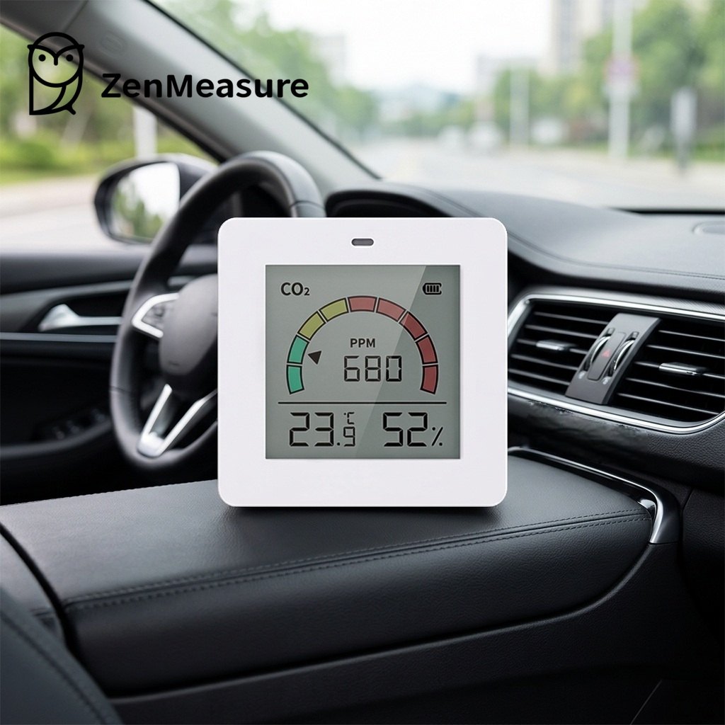 ZenMeasure Factory Wholesale Mini Portable CO2 Carbon Dioxide Gas Detector Sensor Air Quality Monitor Temperature Humidity