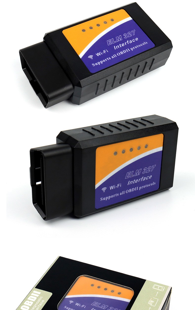 Automotive Diagnostic Fault Code Reader Real-time Vehicle Information OBD II/EOBD/Elm327 Scan Tools 12 V 1 Year Car Malfunction